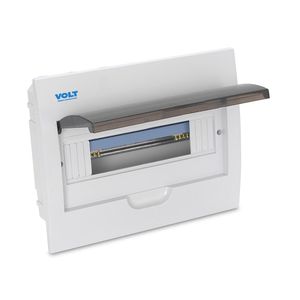 Tablero Empotrable PVC con tapa 12 polos