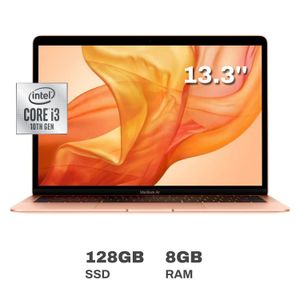 Apple Macbook Air 13.3" Intel Core i3 8GB RAM 128GB SSD Gold Teclado en inglés Reacondicionado