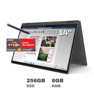 Laptop Lenovo IdeaPad Flex 5 14" HD AMD Ryzen 3 8GB RAM 256GB SSD Graphite Grey