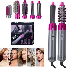 Peine De Cabello 5 En 1 Cepillo Rizador Secadora