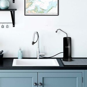 Purificador de Agua Sole Prime Sobre Lavadero 1.9L/min Negro - 5 años