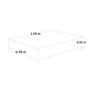 Box Tarima Premium 1 Plaza Charcoal