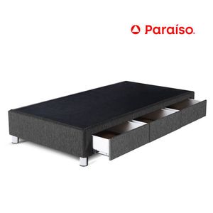 Box Tarima Cajones 1.5 Plazas Gris