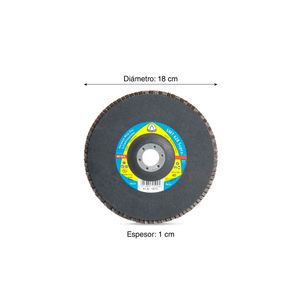 Disco Flap Plano Supra 7" Grano 40
