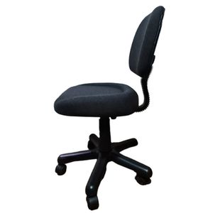 Silla de Escritorio Oficina Giratoria Resistente en Negro Ergonomica