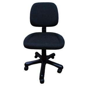 Silla de Escritorio Oficina Giratoria Resistente en Negro Ergonomica