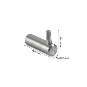 Perchero de pared Acero Inoxidable Mediano 1 Gancho Global Trader
