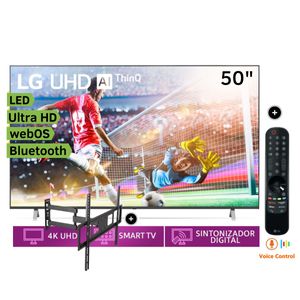 Televisor LG LED Smart Tv Ultra HD 4K ThinQ AI 50" 50UQ7500PSF + Rack