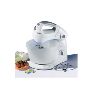 Batidora Oster de Mano y Pedestal de 10 velocidades con 600 Watts Color blanco 2600-051