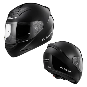 Casco de Moto Para Adulto Unisex LS2 Single Mono FF352 Talla XL Negro Mate