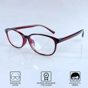 Montura lentes de lectura Vintage retro hombre mujer Marron