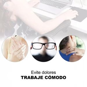 Soporte de Brazo para Escritorio Ideal Para Muñeca y Mano en Mouse Negro Dreizt