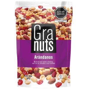 Mix Maní, Almendras y Arándanos GRANUTS Bolsa 180g