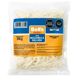 Queso Tipo Mozzarella Rallada BELL’S Bolsa 200g