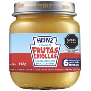 Colado de Frutas Criollas HEINZ Frasco 113g