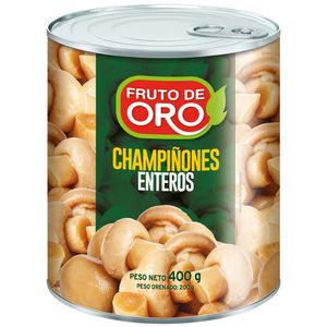 Champiñones Enteros FRUTO DE ORO Lata 400g