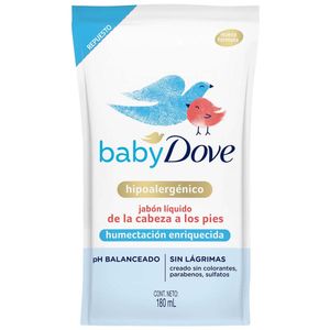 Jabón Líquido DOVE Baby Humectación Enriquecida Doypack 180ml