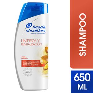 Shampoo HEAD & SHOULDERS Aceite de Argán Limpieza y Revitalización Frasco 650 ml