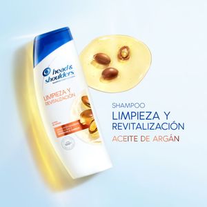 Shampoo HEAD & SHOULDERS Aceite de Argán Limpieza y Revitalización Frasco 650 ml
