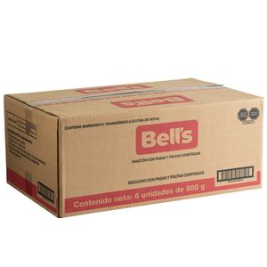 Panetón BELL'S Bolsa 800g Caja 6un