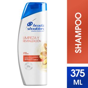 Shampoo HEAD & SHOULDERS Aceite de Argán Limpieza y Revitalización Frasco 375 ml