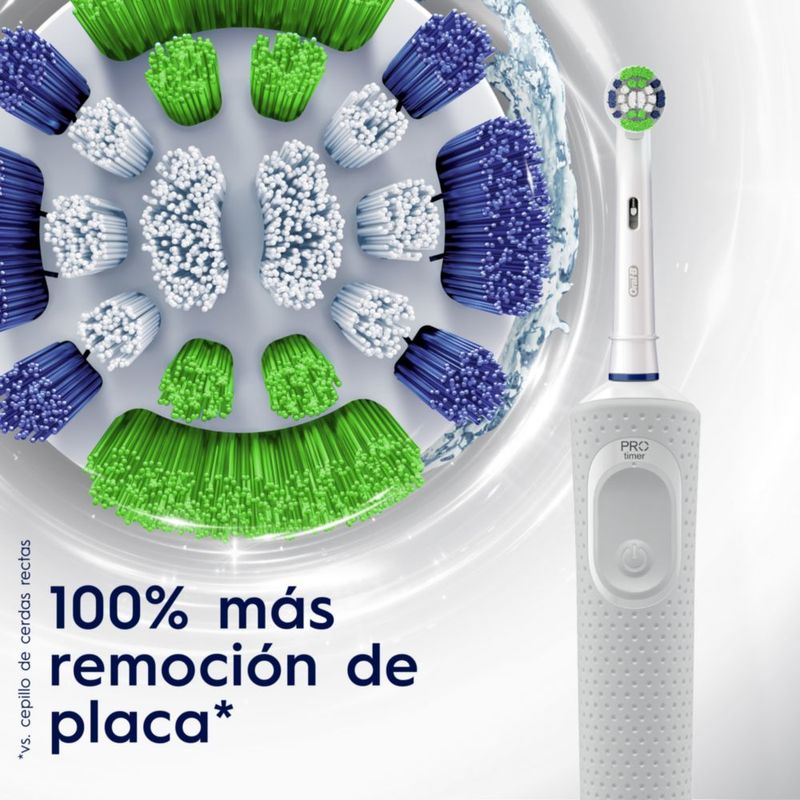  Oral-B Cepillo de dientes eléctrico 3D blanco con pilas, 1  unidad (los colores y el embalaje pueden variar) : Salud y Hogar