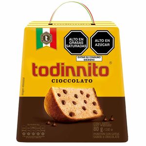 Panetón TODDINO Cioccolato Caja 80g Paquete 12un