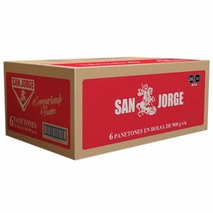 Panetón SAN JORGE Bolsa 900g x 6un