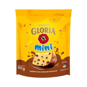 Panetón GLORIA Minichoco Bolsa 90g x 48un