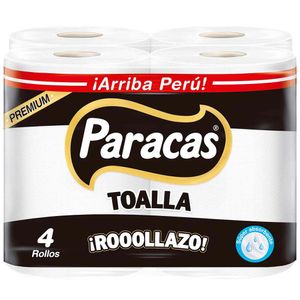 Papel Toalla PARACAS Premium Rollazo Paquete 4un