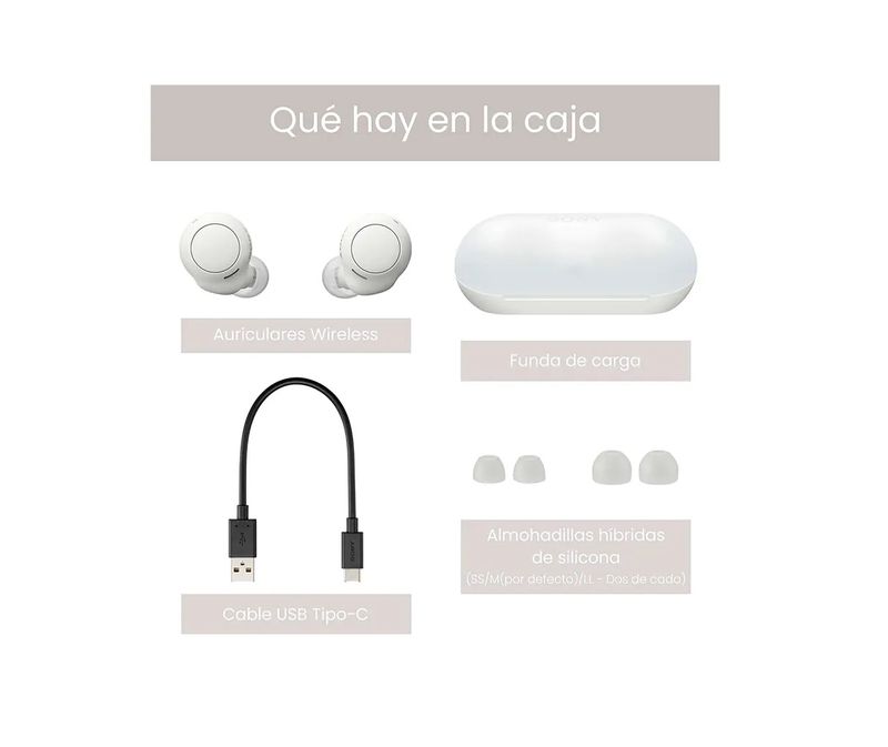 Casque Bluetooth Sony WF-C500 Blanc - Écouteurs Intra-auriculaires Sans Fil Neufs