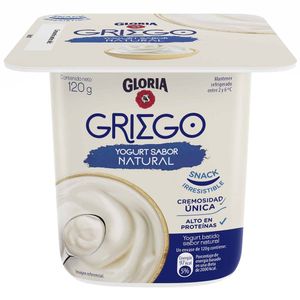 Yogurt Griego GLORIA Natural Vaso 120g