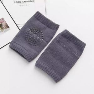 Rodilleras Antideslizantes Para Gateo Del Bebe Gris Oscuro