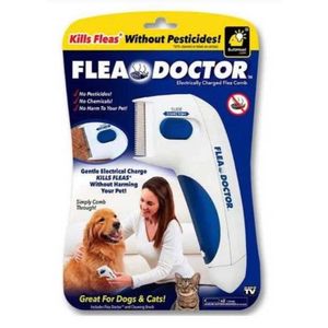 Peine Eléctrico para Mascota Flea Doctor Blanco