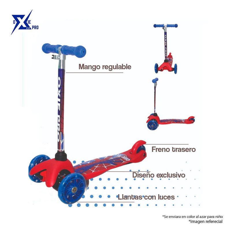 Scooter para Ninos con Luces 2 a 5 Anos Nino Oxie Pro Real Plaza