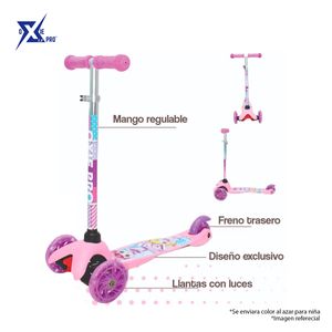 Scooter para Niños con Luces 2-5 Años Niña Oxie Pro
