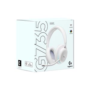 Audifono Gamer C/Microf Logitech G735 Lightspeed Bluetooh Rgb White Aurora
