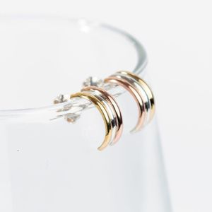Argollas en Oro 18k Laminado Plata Trioro Lavalle Joyería