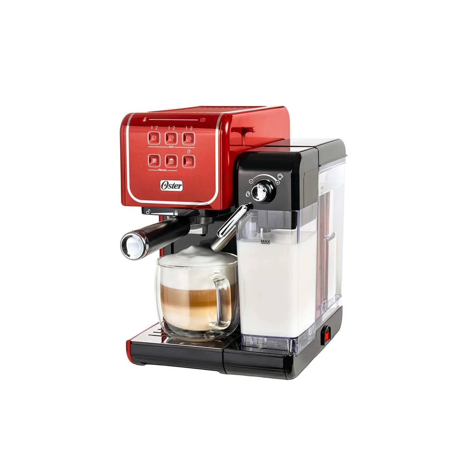  Oster PrimaLatte BVSTEM6603R Rojo Máquina automática espresso :  Hogar y Cocina