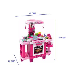 Juego de Cocina Grande Allie + Accesorios + Luz y Sonidos