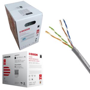 Cable de Cobre Cat 5e DIXON 7060/25 LSZH 25 AWG PVC Gris 305 Metros