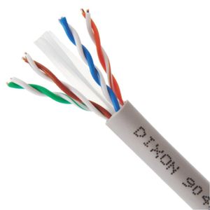 Rollo Cable de Cobre Cat 6 DIXON 9040/24 LSZH 24 AWG PVC 305 Metros