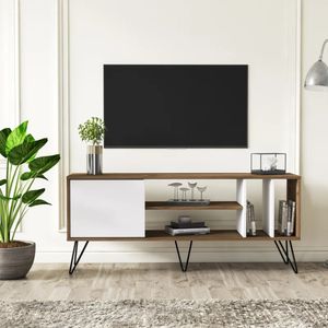 Mesa de TV Moderna Gabón Blanco