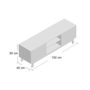 Mesa de Tv moderna Malaui 150cm