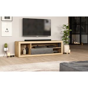 Mesa de Tv moderna Mauricio Negro 140cm