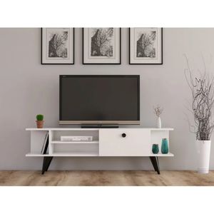 Mesa de TV Moderna Burundi Blanco 120cm
