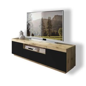 Mesa de TV Moderna Liberia Negro 170cm