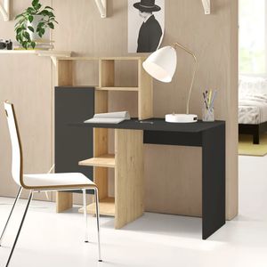 Escritorio Moderno Marshall con Estante Negro