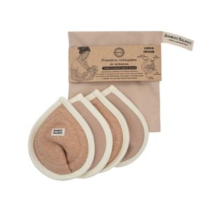 Protectores de Lactancia de Algodón Bamboo Balance Pack de 4 unidades Vicuña