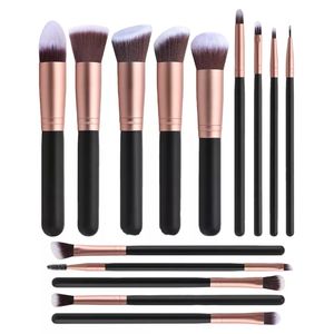Brochas de Maquillaje profesionales Set 15 piezas MYC320003 Negro